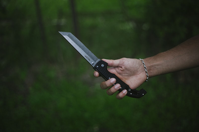 Cold Steel Voyager XL Tanto Combo Edge Knife Review